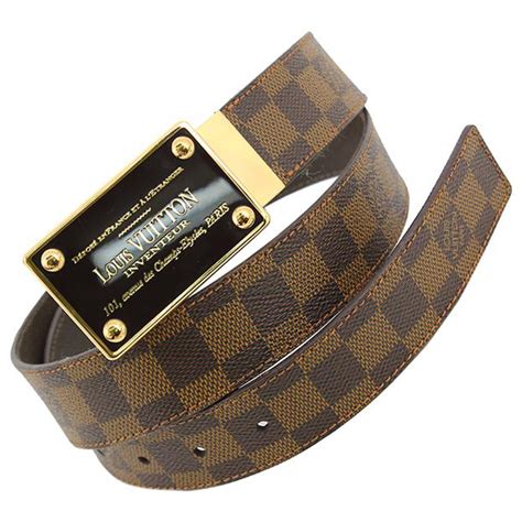 louis vuitton brown belt men